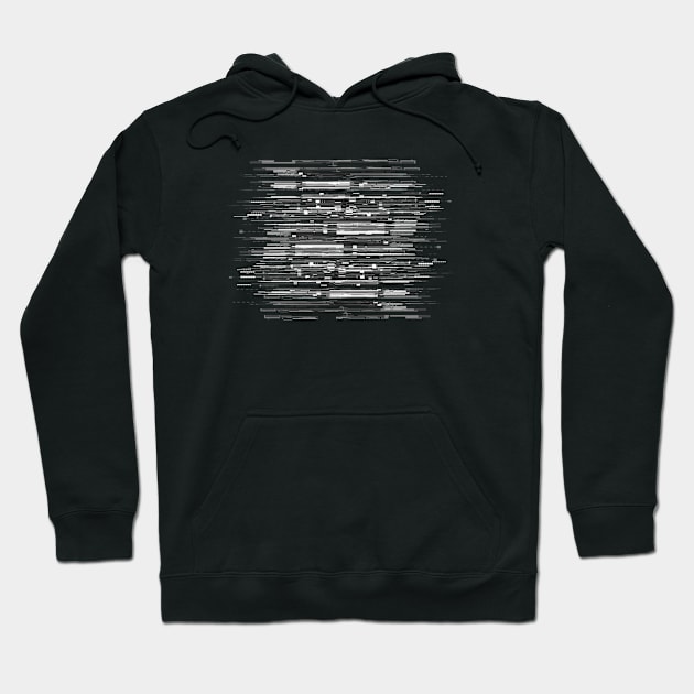 Graphic Code Lines Hoodie by Jim Keaton